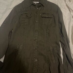 CAbi Olive Green Military Field Jacket